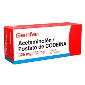 ACETAMINOFEN / FOSFATO DE CODEINA 325MG / 30MG X 10 TAB GENFAR